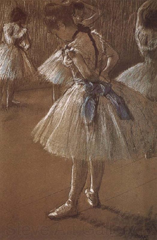Edgar Degas Dress rehearsal Dancer France oil painting art